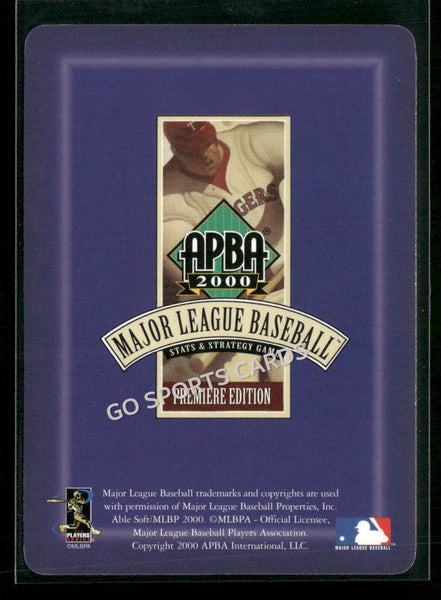 2000 APBA MLB Premiere Edition David Wells