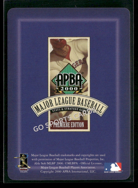 2000 APBA MLB Premiere Edition Royce Clayton