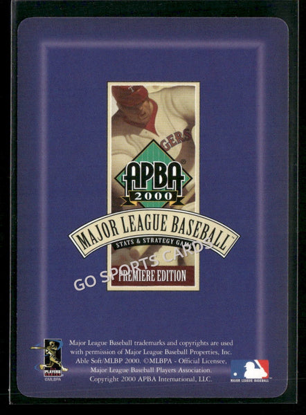 2000 APBA MLB Premiere Edition Tim Crabtree