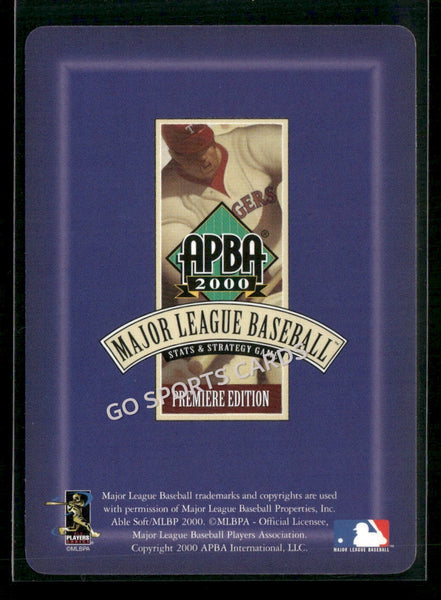 2000 APBA MLB Premiere Edition Jeff Fassero