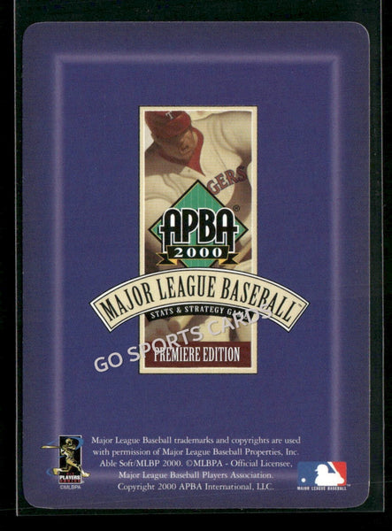 2000 APBA MLB Premiere Edition Roberto Kelly