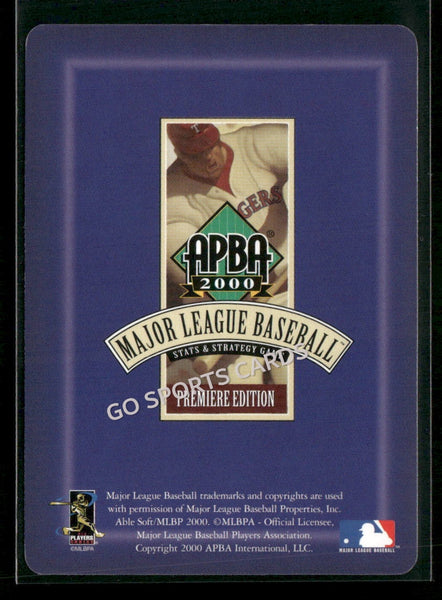 2000 APBA MLB Premiere Edition Rafael Palmeiro