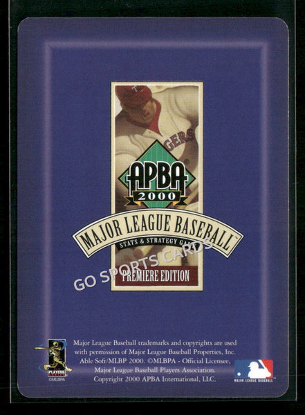 2000 APBA MLB Premiere Edition Ivan Pudge Rodriguez