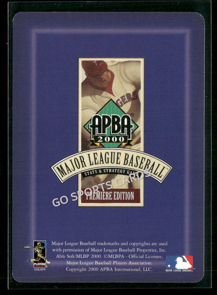 2000 APBA MLB Premiere Edition Aaron Sele