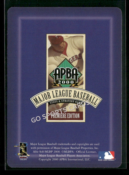 2000 APBA MLB Premiere Edition Todd Zeile