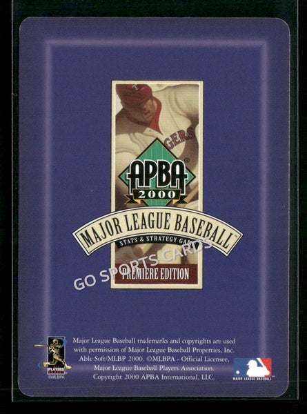 2000 APBA MLB Premiere Edition Jeff Zimmerman