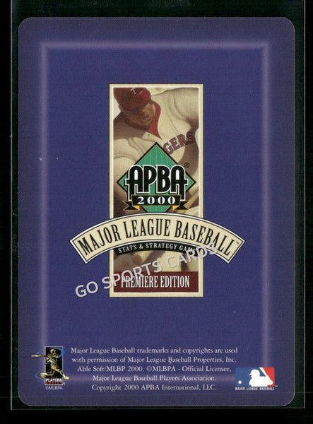 2000 APBA MLB Premiere Edition Tony Batista