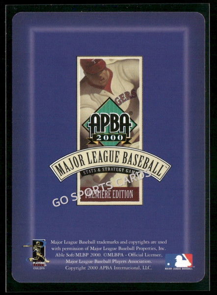 2000 APBA MLB Premiere Edition Jon Catalanotto