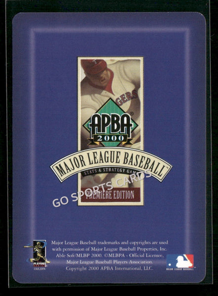 2000 APBA MLB Premiere Edition Deivi Cruz
