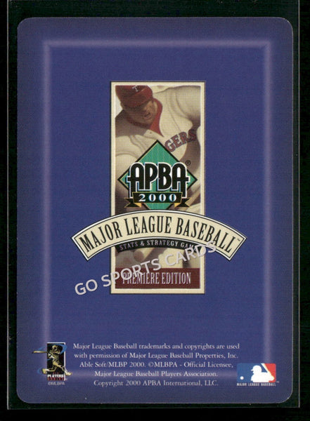 2000 APBA MLB Premiere Edition Karim Garcia