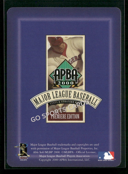 2000 APBA MLB Premiere Edition Todd Jones