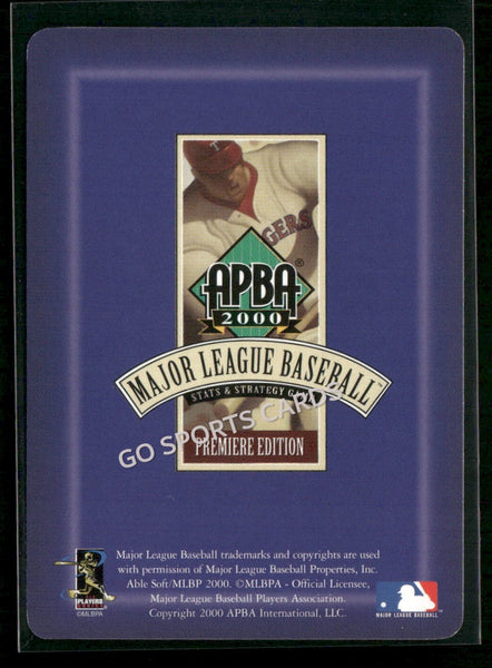 2000 APBA MLB Premiere Edition Gabe Kapler