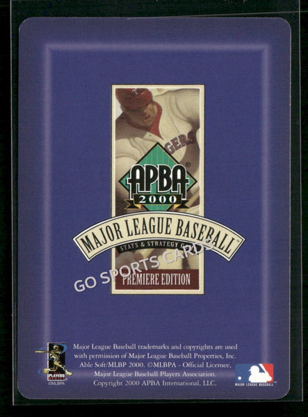 2000 APBA MLB Premiere Edition Dave Mlicki