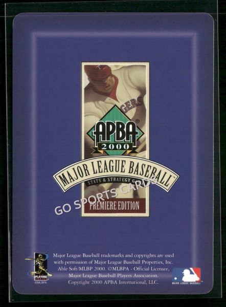 2000 APBA MLB Premiere Edition CJ Nitkowski