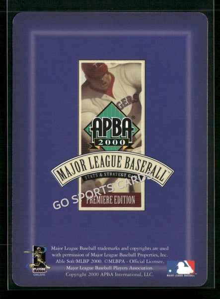 2000 APBA MLB Premiere Edition Luis Polonia
