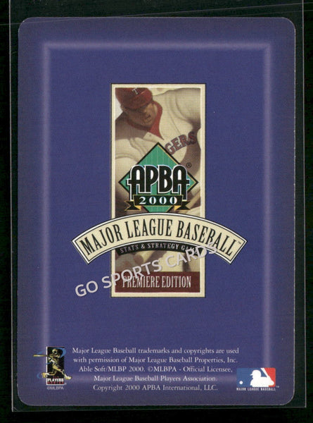 2000 APBA MLB Premiere Edition Jeff Weaver