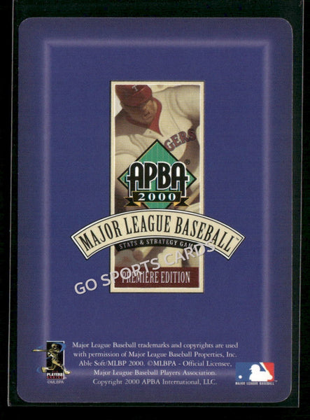 2000 APBA MLB Premiere Edition Chad Kreuter