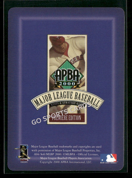 2000 APBA MLB Premiere Edition Scott Vernon Pose