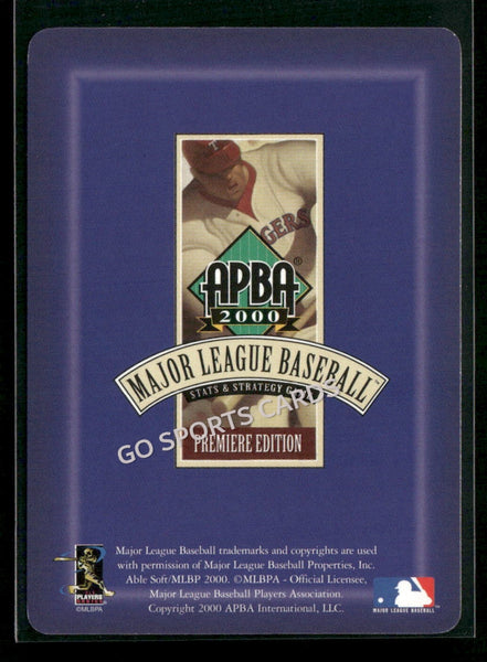 2000 APBA MLB Premiere Edition Scott Service