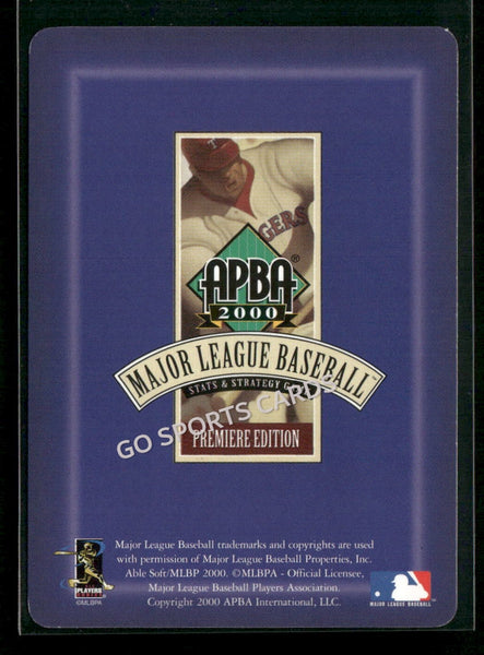 2000 APBA MLB Premiere Edition Tim Spehr