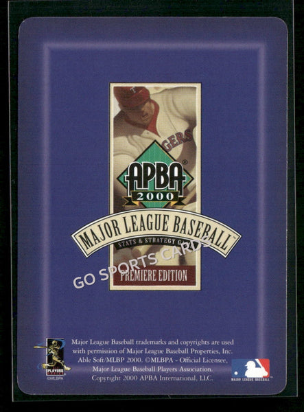 2000 APBA MLB Premiere Edition Jeff Suppan