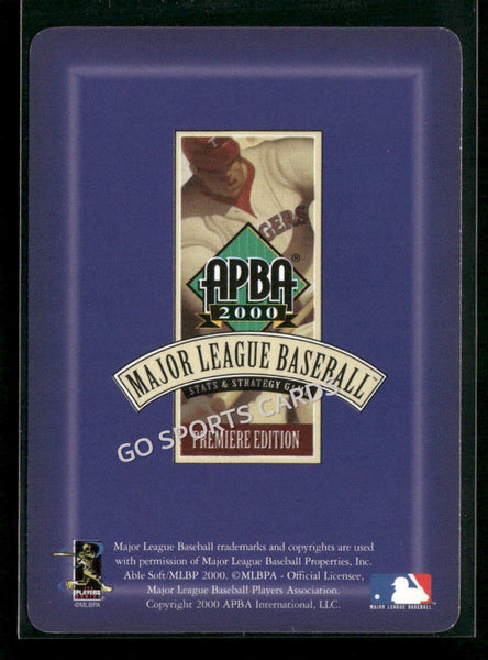 2000 APBA MLB Premiere Edition Jay Witasick