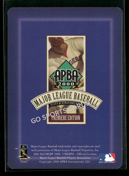 2000 APBA MLB Premiere Edition Brad Radke
