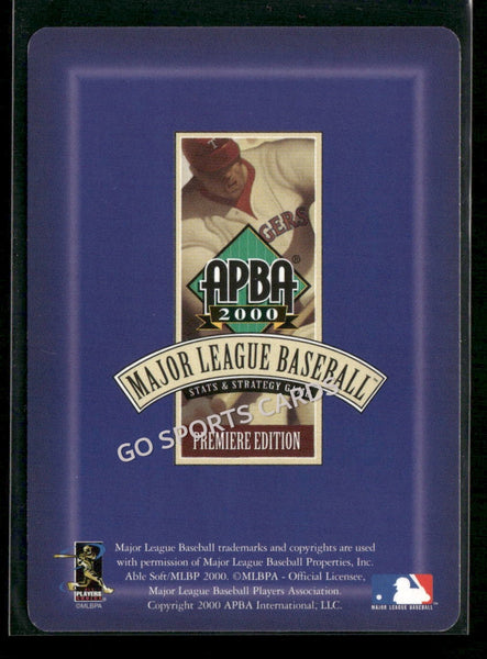 2000 APBA MLB Premiere Edition Terry Steinbach