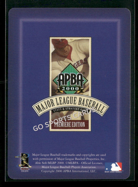 2000 APBA MLB Premiere Edition Bob Wells