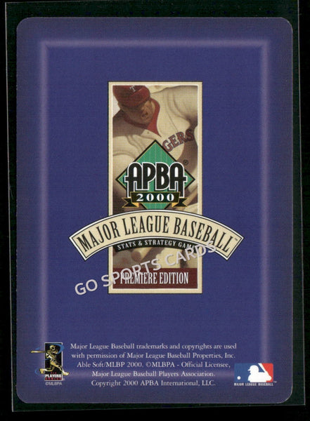 2000 APBA MLB Premiere Edition Roger Rocket Clemens