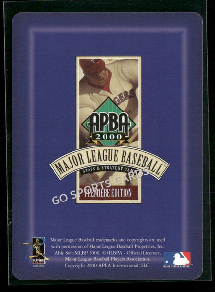 2000 APBA MLB Premiere Edition Orlando El Duque Hernandez