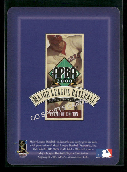 2000 APBA MLB Premiere Edition Chuck Knoblauch