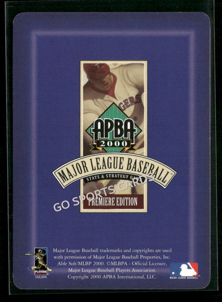 2000 APBA MLB Premiere Edition Mariano Rivera