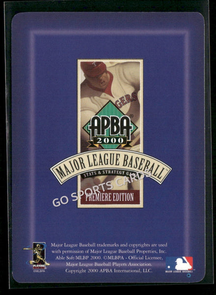 2000 APBA MLB Premiere Edition Mike MacFarlane