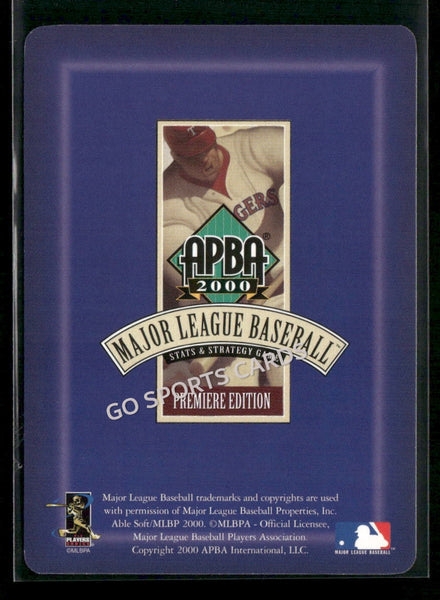 2000 APBA MLB Premiere Edition Tony Phillips