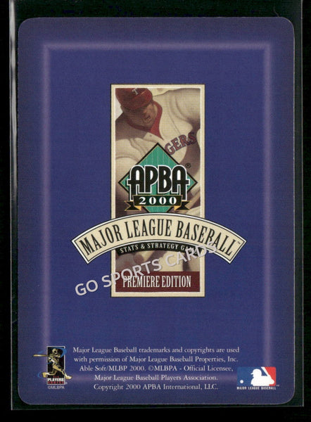 2000 APBA MLB Premiere Edition Miguel Tejada