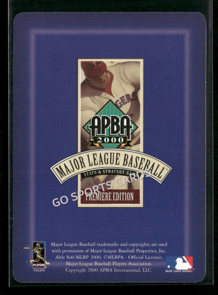 2000 APBA MLB Premiere Edition Randy Velarde