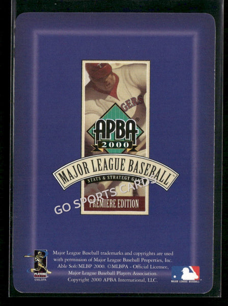 2000 APBA MLB Premiere Edition Tim Worrell