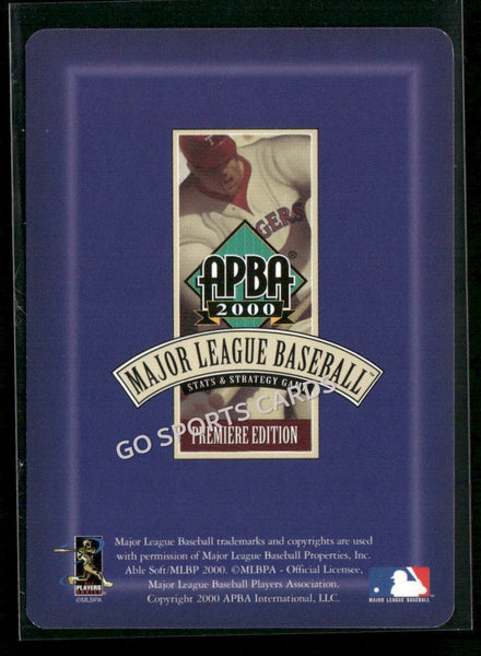 2000 APBA MLB Premiere Edition Gary DiSarcina