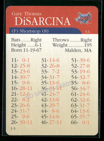 2000 APBA MLB Premiere Edition Gary DiSarcina
