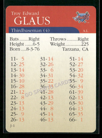 2000 APBA MLB Premiere Edition Troy Glaus