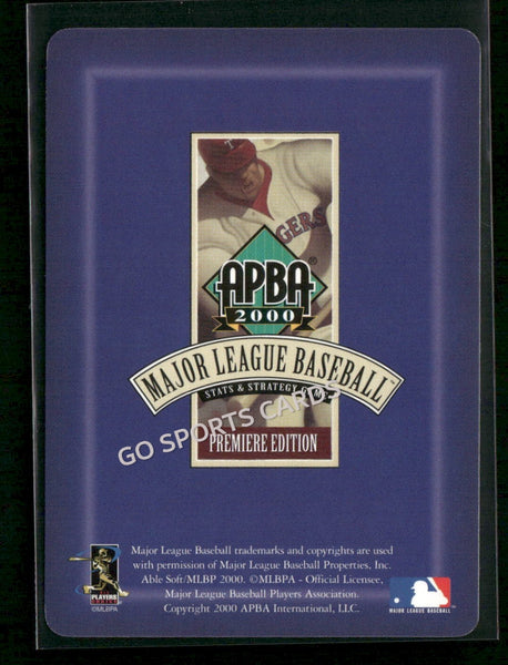 2000 APBA MLB Premiere Edition Troy Percival
