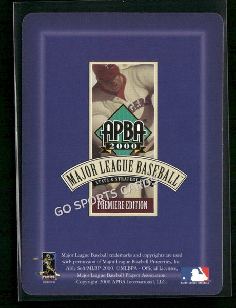 2000 APBA MLB Premiere Edition Mark Joseph Petkovsek