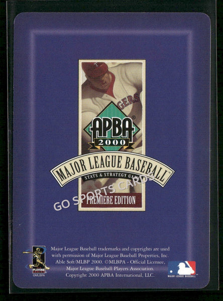 2000 APBA MLB Premiere Edition Andy Sheets