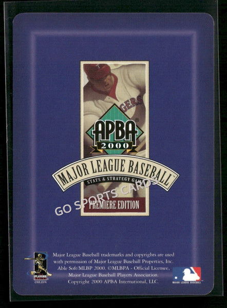 2000 APBA MLB Premiere Edition Brady Anderson