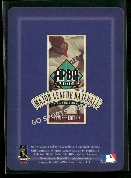 2000 APBA MLB Premiere Edition Mike Bordick