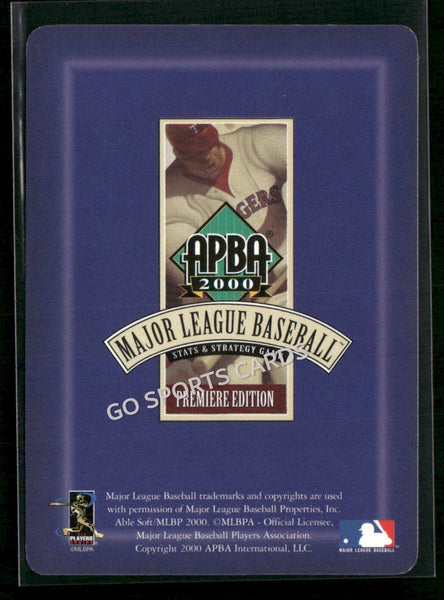 2000 APBA MLB Premiere Edition Mike Mussina