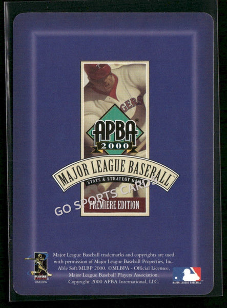 2000 APBA MLB Premiere Edition Sidney Ponson