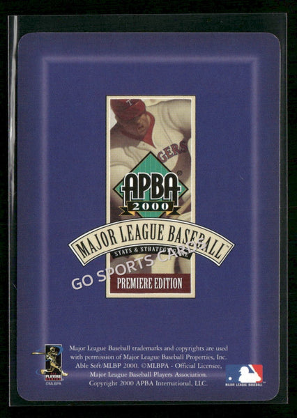 2000 APBA MLB Premiere Edition Jeff Reboulet