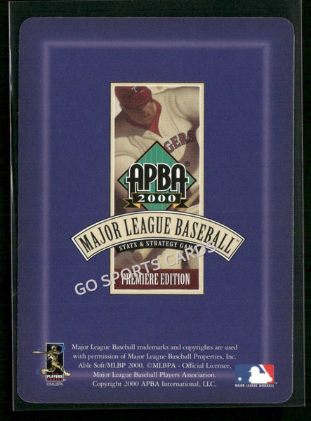 2000 APBA MLB Premiere Edition BJ Surhoff
